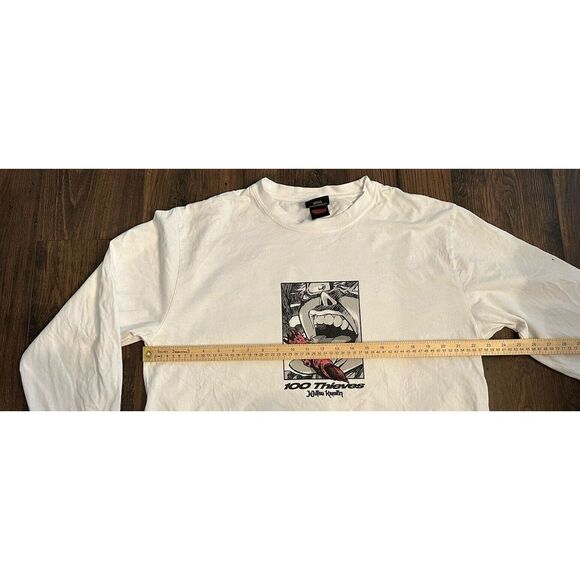 100 Thieves x Jujutsu Kaisen Finger Long Sleeve Tee XL Made In USA - Picture 8 of 9